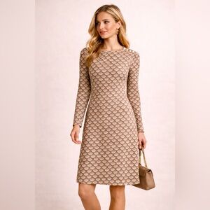 & Other Stories Paris Atelier Printed A-Line Midi Dress Size 4 Anthropologie